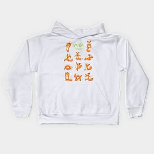 Yoga Foxes Kids Hoodie